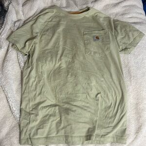 Men’s small light green carhartt tshirt